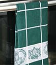 Green Irish Symbols Tea Towel view 4