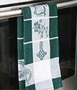 Green Irish Symbols Tea Towel view 5