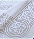 Celtic Colmcille Damask Linen Tablecloth view 3