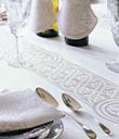 Celtic Colmcille Damask Linen Tablecloth view 2