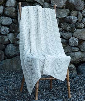 Cable Knit Irish Blanket