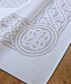 Celtic Colmcille Damask Linen Napkins