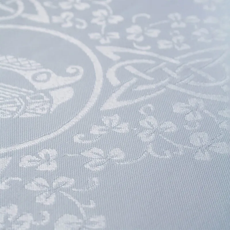 D50715 Celtic Designed Luxury Damask Tablecloth Closeup Design Gaelsong