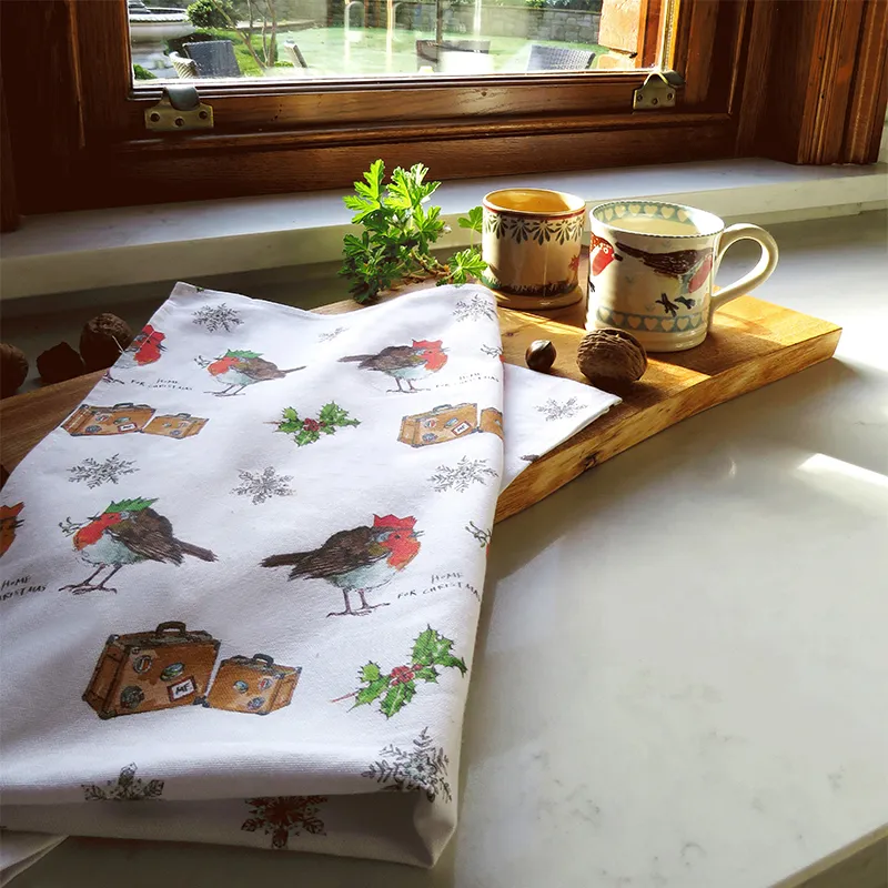 D50726 Home for Christmas Tea Towel Lifestyle Gaelsong