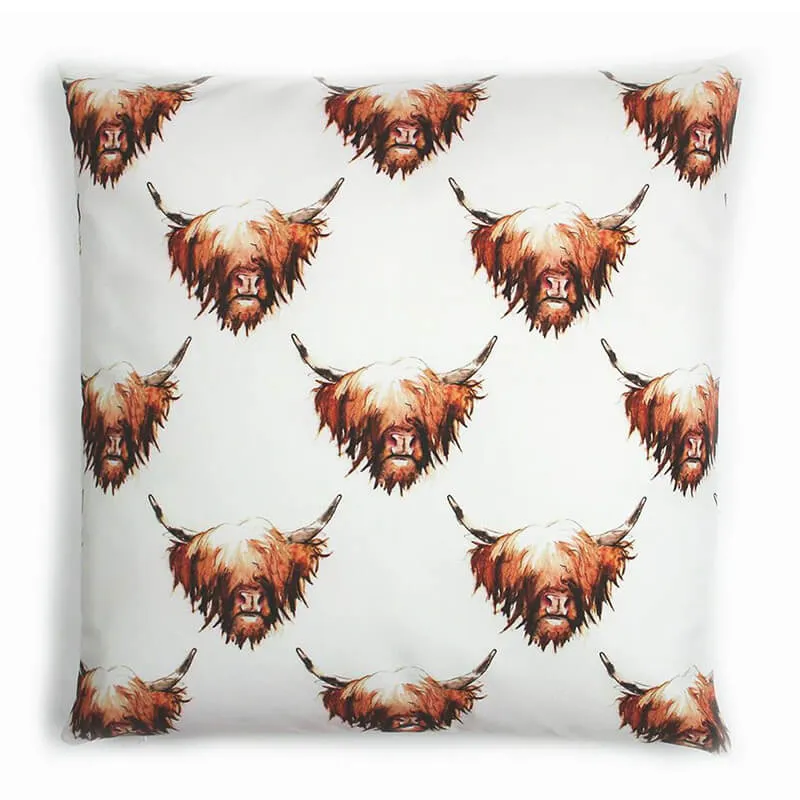 D50752 COW Symbols of Scotland Cushions Reverse Side Gaelsong