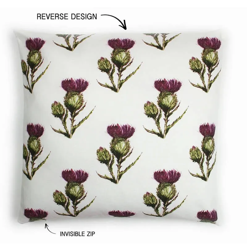 D50752 THISTLE Symbols of Scotland Cushions Reverse Side Gaelsong