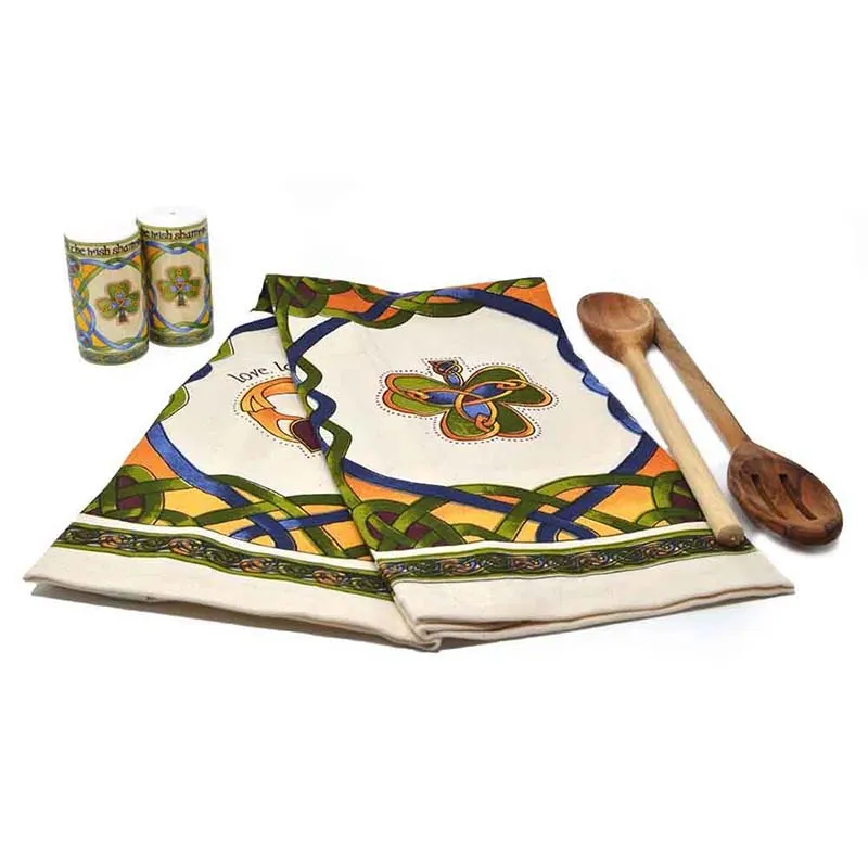 Symbols of Ireland Kitchen Towels Set of 2