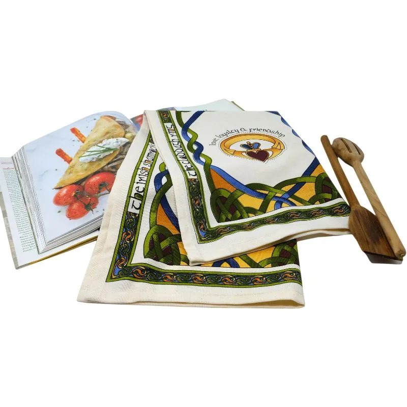 D50760  Irish Weave Cotton Kitchen Textiles  Gaelsong