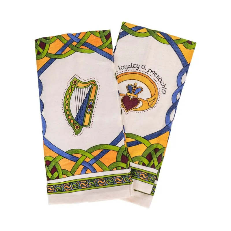 D50760  Irish Weave Cotton Kitchen Textiles Gaelsong