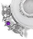 Thistle Pewter & Glass Quaich 3 Gaelsong