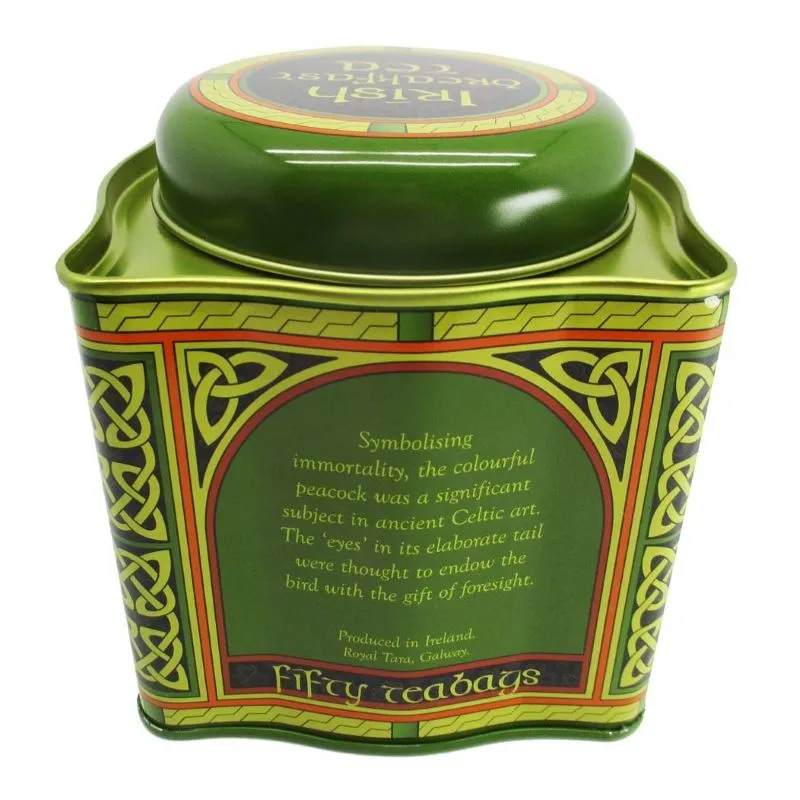 D62804 The Celtic Peacock Tea Collection TEA Back Side View Gaelsong
