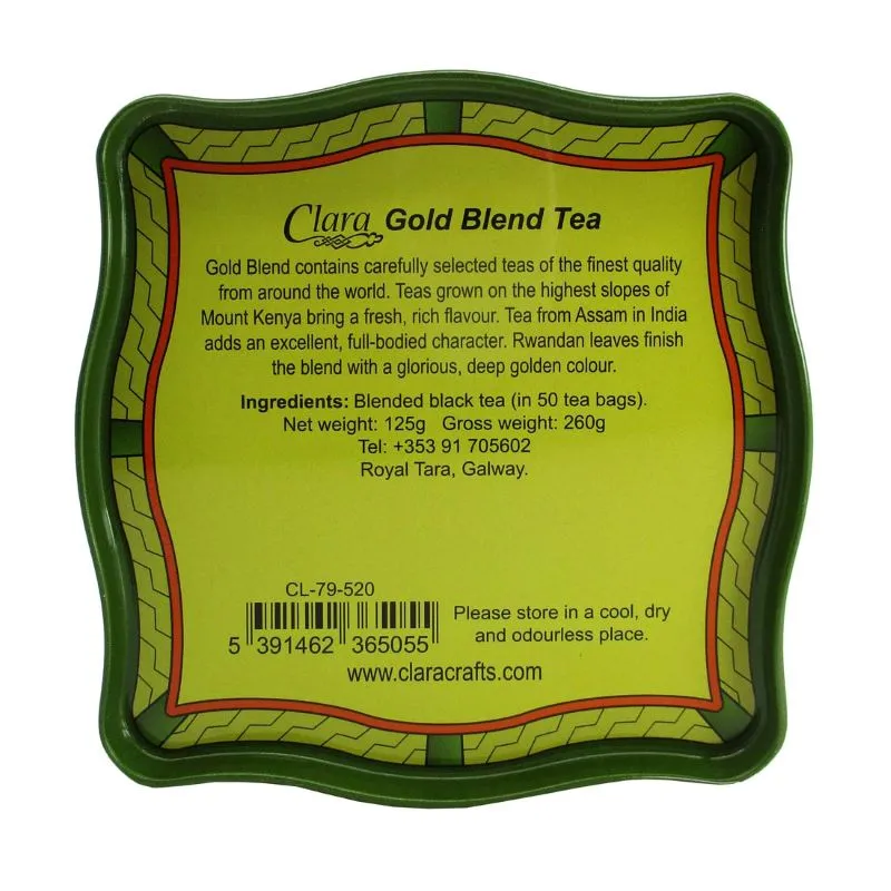 D62804 The Celtic Peacock Tea Collection TEA Ingredients View Gaelsong