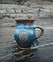 Colm de Ris Curved Mug Hand-Thrown and Hand-Built Gaelsong