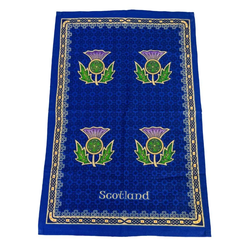 D63027 Authentic Scottish Thistle Tea Collection Towel Gaelsong