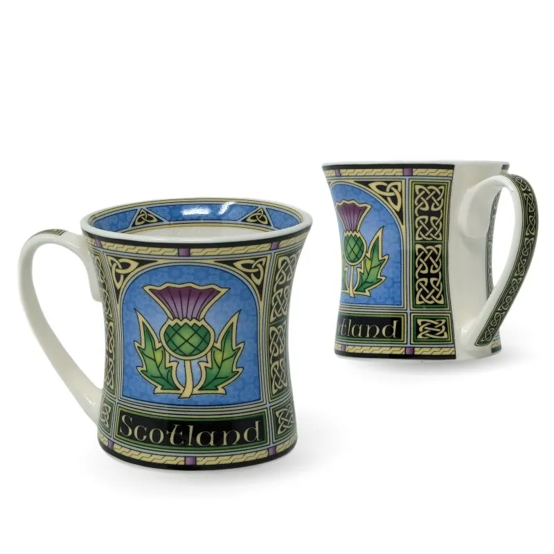 D63027 Thistle Mug Set Of 2 Gaelsong