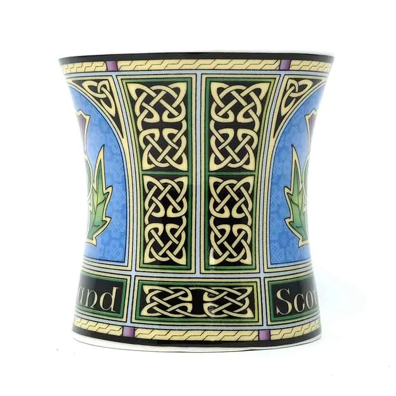 D63027 Thistle Mug Side View Knot Design Gaelsong
