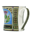 Thistle Scotland Mug Made of Ceramic Blue Gaelsong