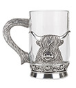 Highland Cow Glass Tankard Gaelsong