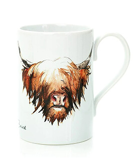 Highland Cow Porcelain Mug
