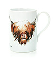 Highland Cow Porcelain Mug