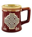 Celtic Cross Charm Pottery Mug