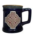 Celtic Cross Charm Pottery Mug