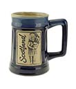 Scotland Piper Stoneware Beer Mug