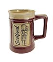 Scotland Piper Stoneware Beer Mug