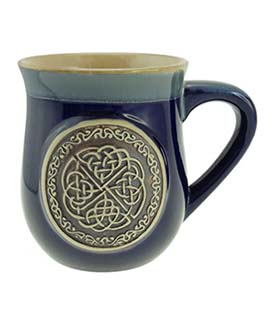 Cobalt Celtic Circle Stoneware Mug