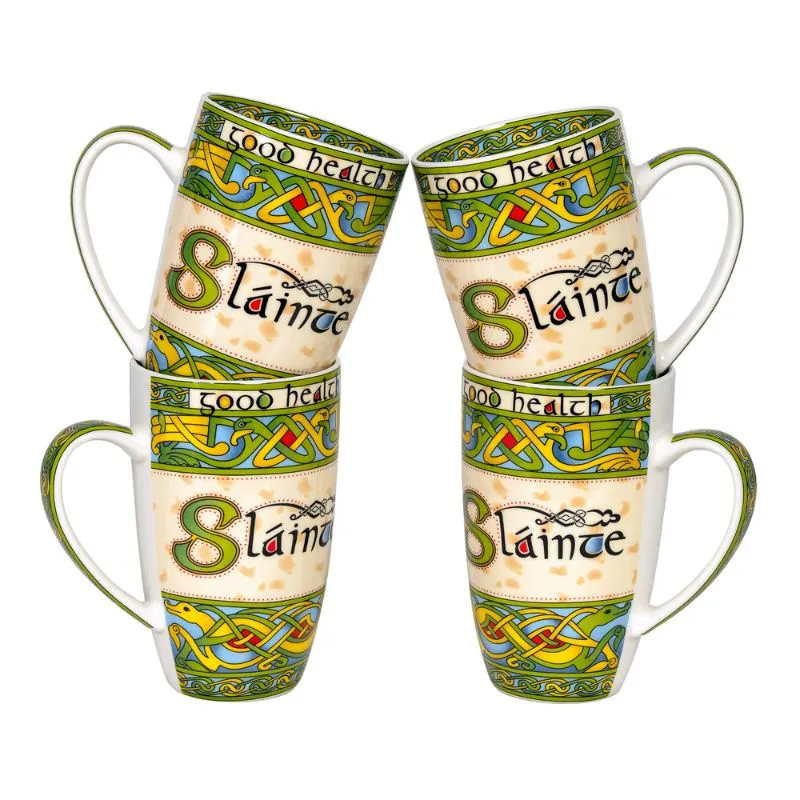  D63125 Traditional Bone China  Set 4 Mugs  Gaelsong