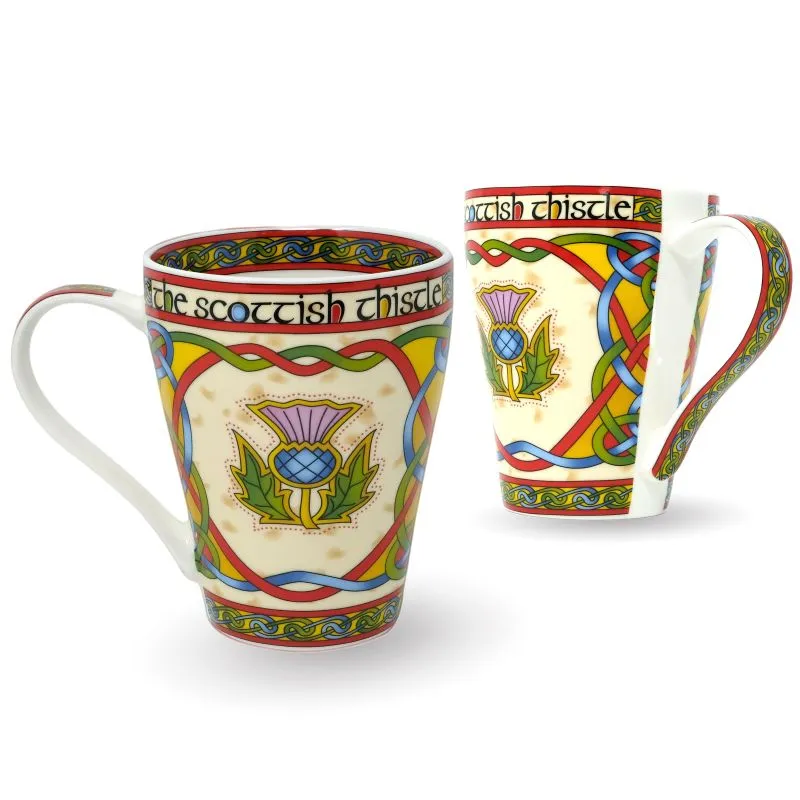 D63154 SET OF 2 Scottish Thistle Mug Collection Gaelsong