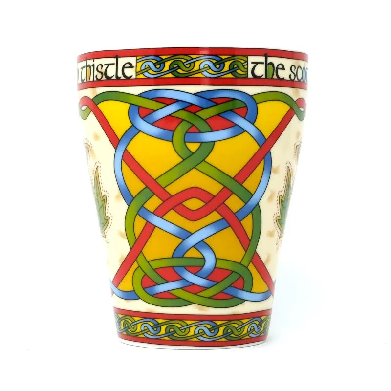 D63154 SINGLE Scottish Thistle Mug Collection Closeup Side Knot Design  Gaelsong