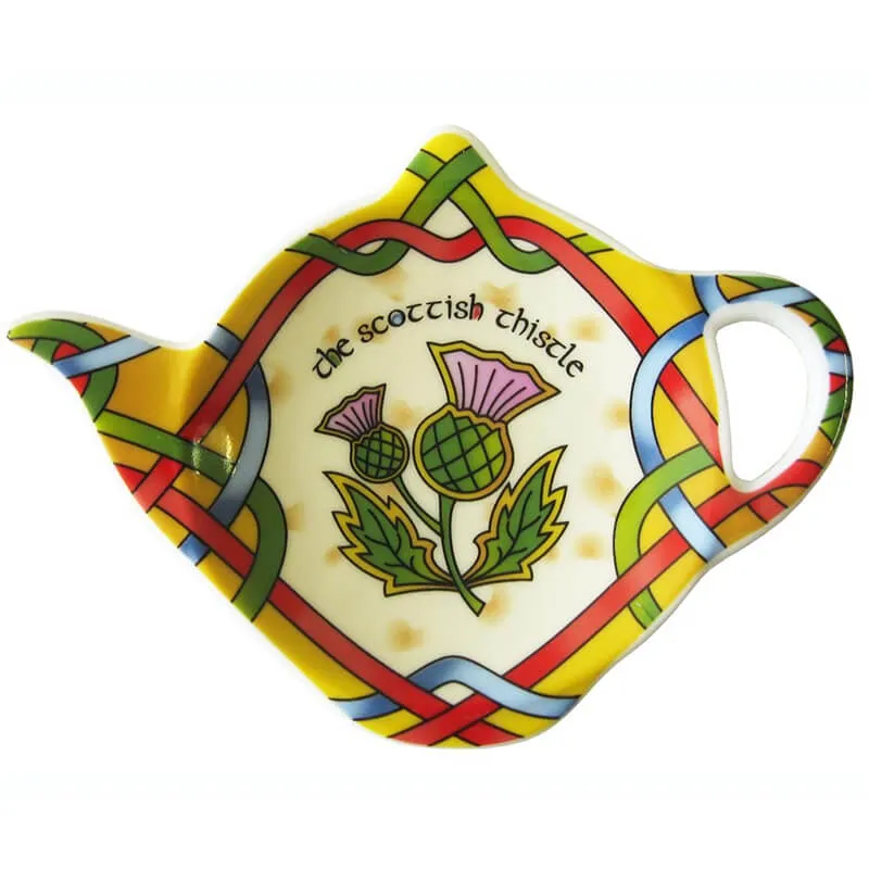 D63154 TEA BAG HOLDER Scottish Thistle Mug & Teabag Holder Collection Gaelsong