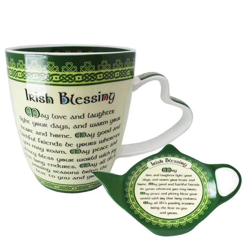 Traditional Irish Blessing China Tea Set