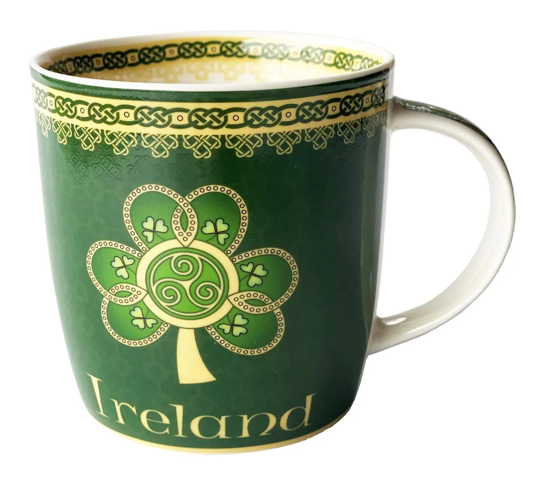 D63157 SINGLE Bone China Ireland Shamrock Mug Gaelsong