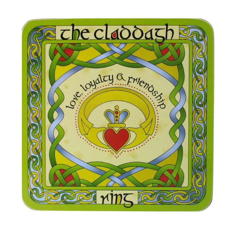 D63158 Claddagh Bone China Irish Tea 1 Coaster Gaelsong