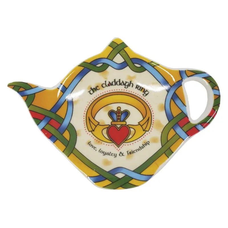 D63158 Tea Bag Holder  Claddagh Bone China Irish Tea Set Gaelsong