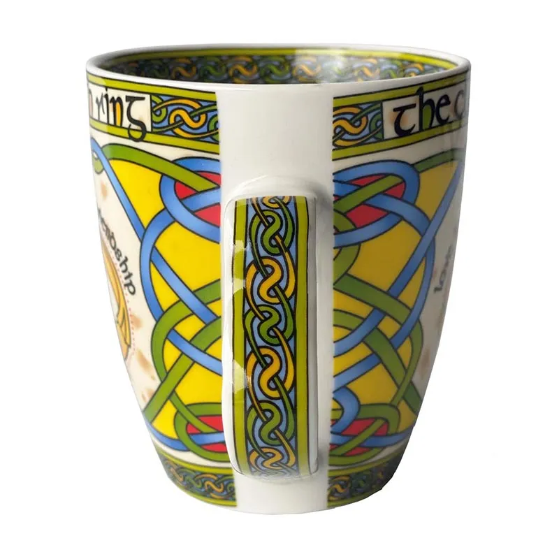 D63158 SINGLE Claddagh Bone China Irish Tea Set Closeup Handle Design Gaelsong