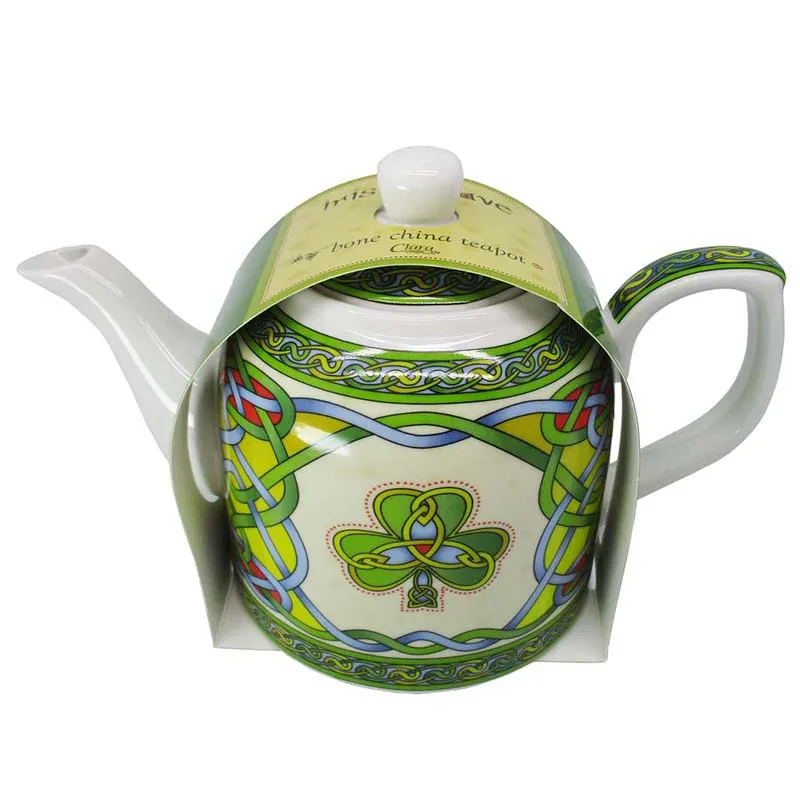 D63160 TEA POT Bone China Traditional Irish Tea Set Gaelsong