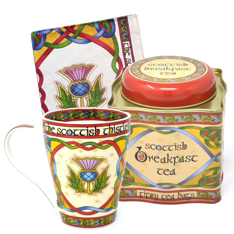 D63162 Scottish Breakfast Tea Gift Set Gaelsong