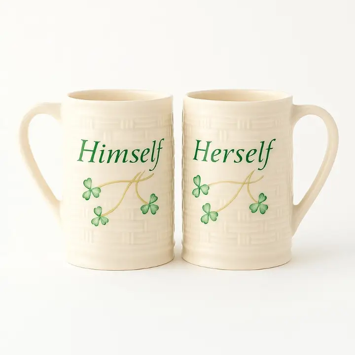 Hand Painted Himself & Herself Mug