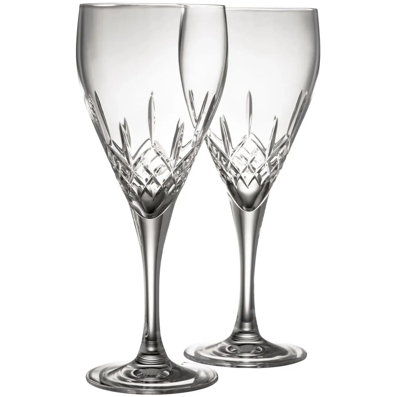 Irish Crystal Red Wine Glass Set of 2