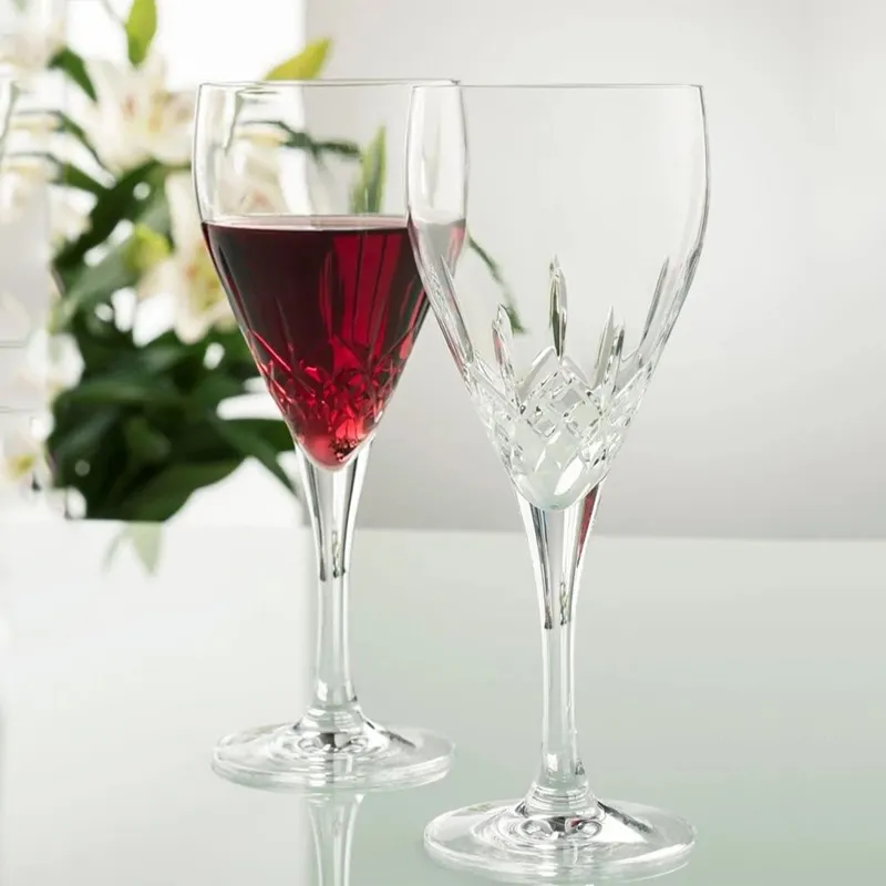 D63173 Irish Crystal Red Wine Glass Set of 2 Lifestyle Gaelsong