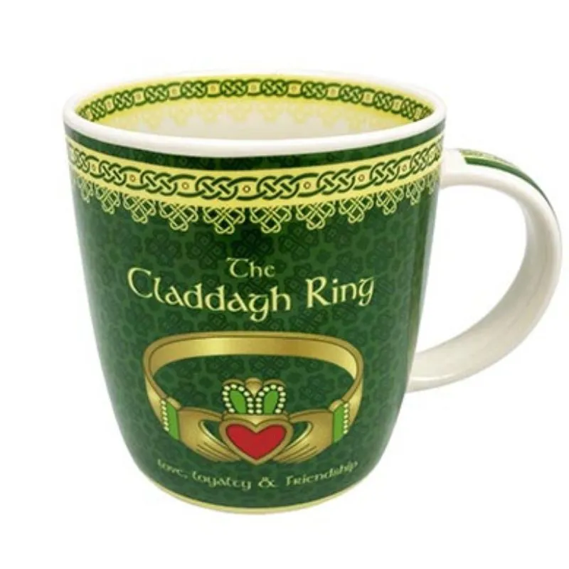 Emerald Green Irish Claddagh Mug Emerald Green Irish Claddagh Mug