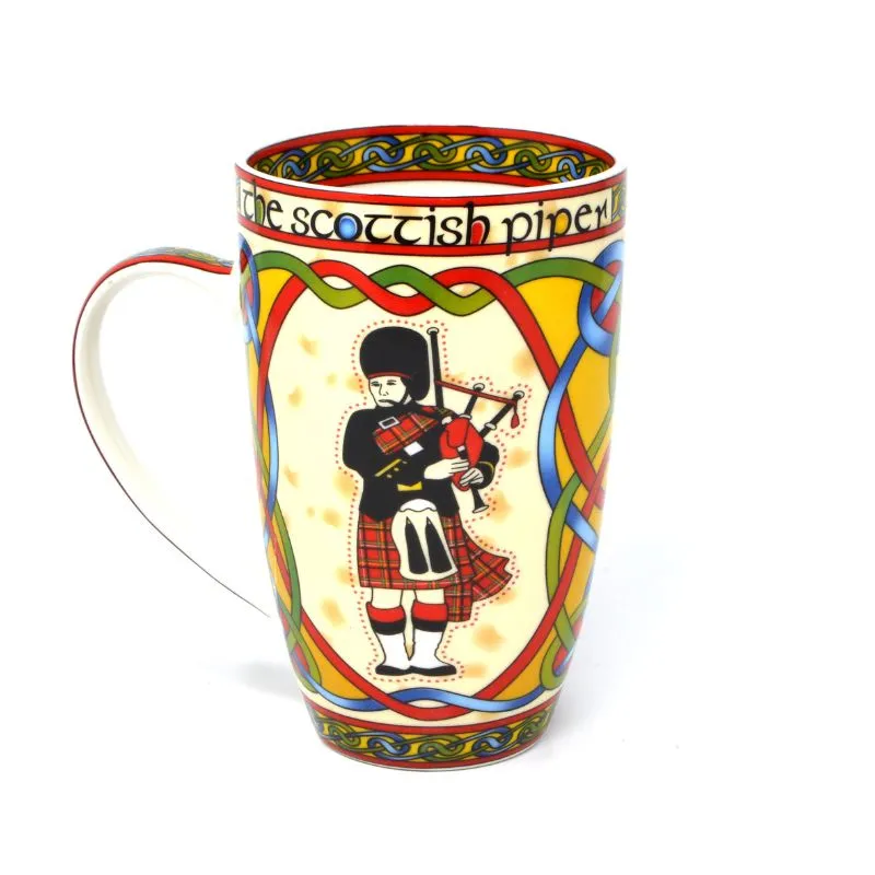 D63184 Bone China Piper Scotland Coffee Mug Gaelsong