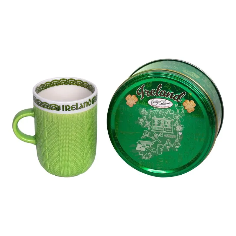 Cable Knit Ceramic Coffee Mug 