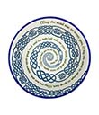 Celtic Spiral Blessing Ceramic Bowl