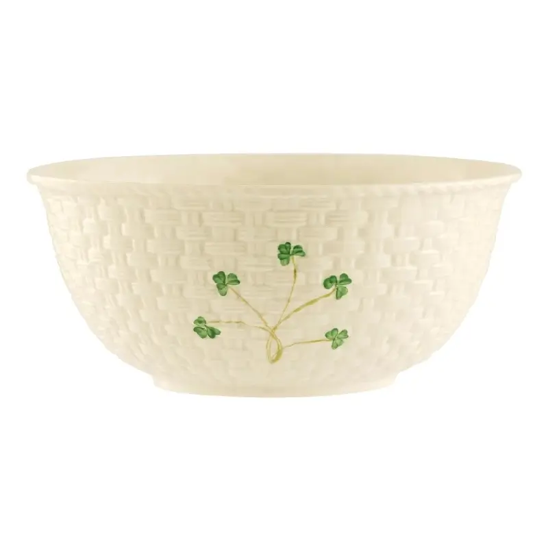Handcrafted Porcelain Embossed Irish Mixing Bowl Gaelsong