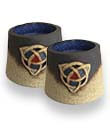 Irish Trinity Knot Stoneware Tealight Holder - Set of 2