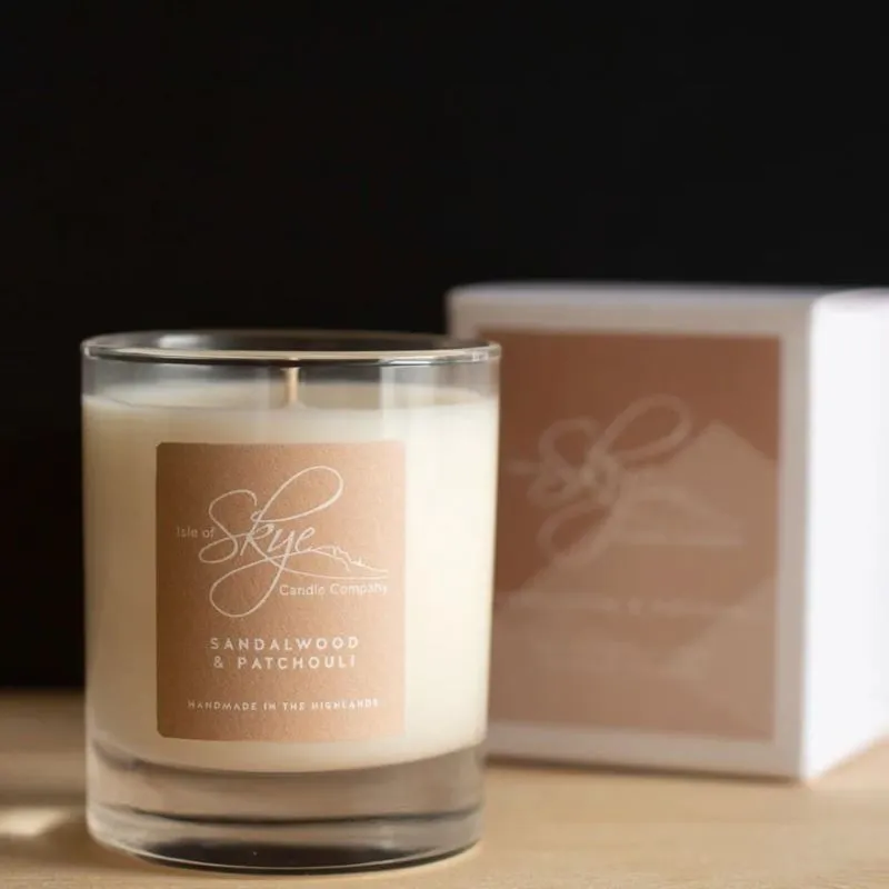 D67050 Small Herbal Scented Wax Candle - Sandalwood & Patchouli Gaelsong